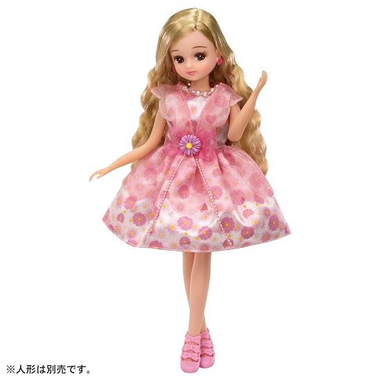 TAKARA TOMY Licca-chan Dress LW-01 Sweet Bouquet, Dress-up Doll Accessory, Pretend Play Toy, Ages 3