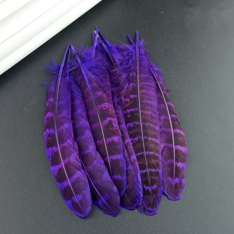 Natural Female Pheasant Feathers for Carfts Chicken Handicraft Accessories Decoration Plumas Feather Decor Carnaval