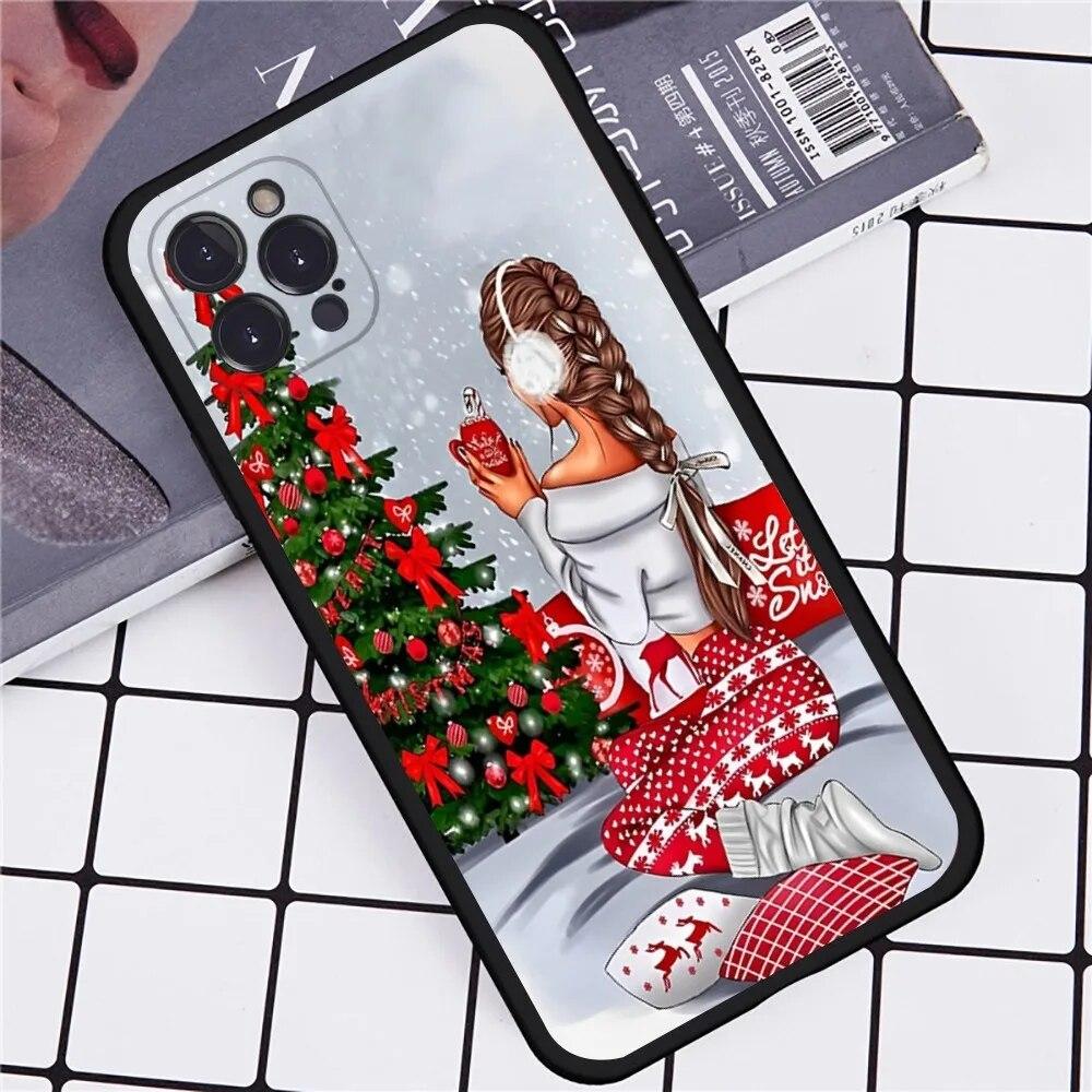 Frohe Winter Weihnachten Handyhülle für iPhone Samsung Galaxy Redmi Xiaomi Oppo OnePlus Note SA 7 8 9 10 11 12 13 14 20 21 22 23 53 54 Pro Max Ultra