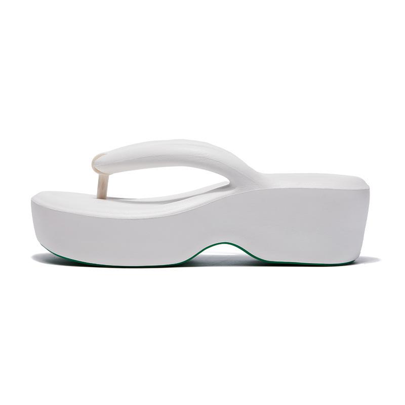 Women s Cloud-Soft Wedge Flip-Flops: 2025 Thick-Soled, Summer Sandals for Outdoor Wear 36
