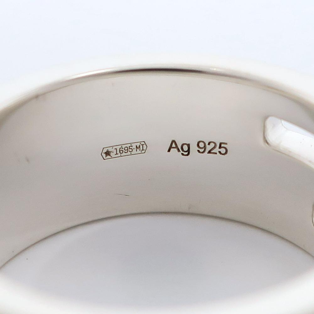 GUCCI Branded G Ring Silver925 #5.4(US Size) 7.1g Women Used