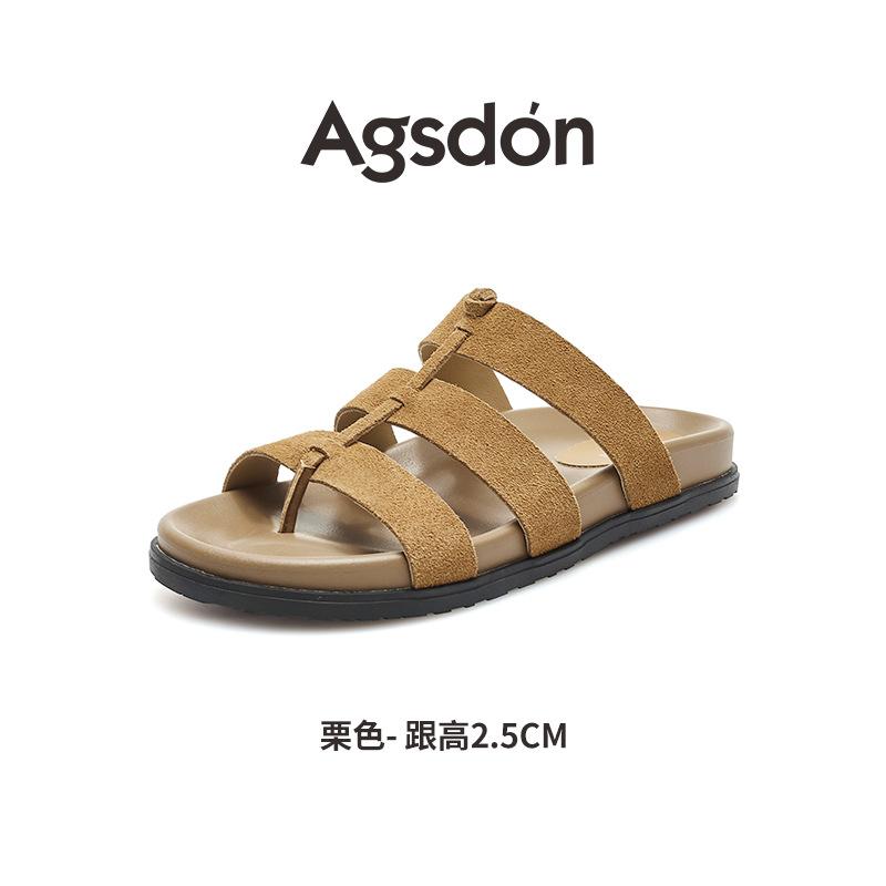 Augustus Denboken slippers women's 2025 new summer wear with skirts, light and not tired, Roman cool slippers