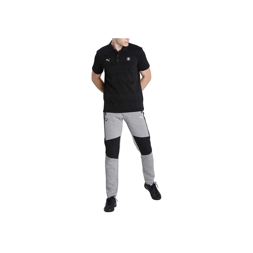 Puma BMW Motorsport Series Logo Polo Shirt Men Tops Black 598005-01