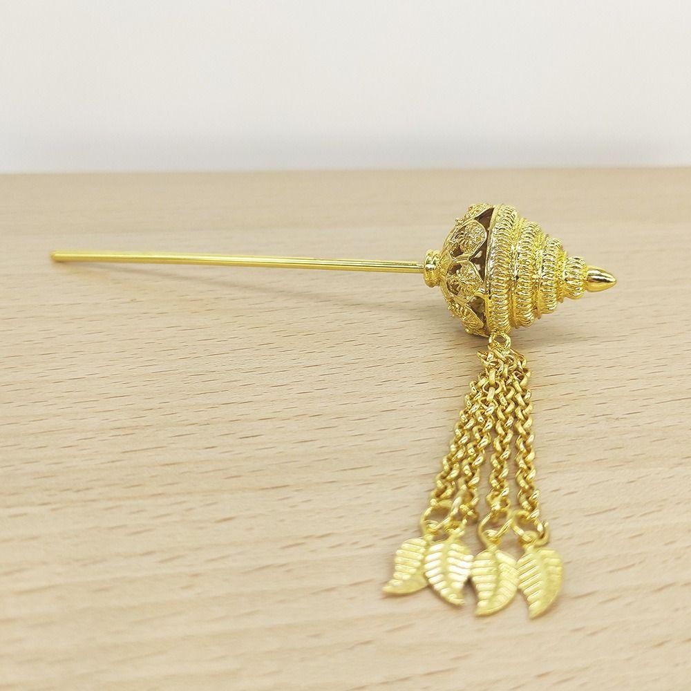 

Древние головные уборы Ханфу, металлические палочки для волос, заколка для волос в стиле Дай, инструмент для дизайна прически Q