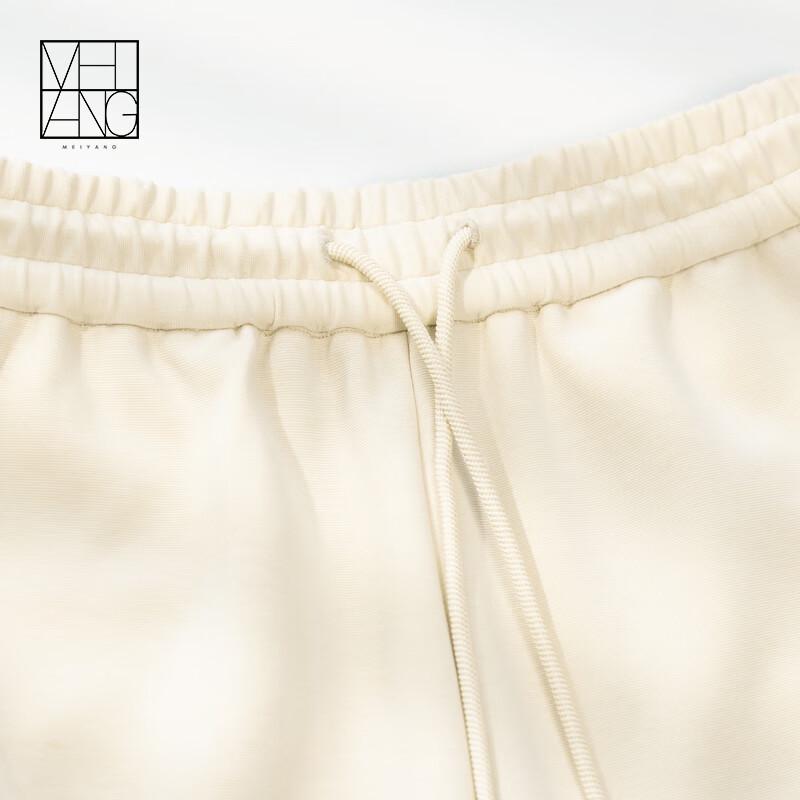 MEIYANG Buttery Soft Air Stripe Straight-Leg Relaxed Pants