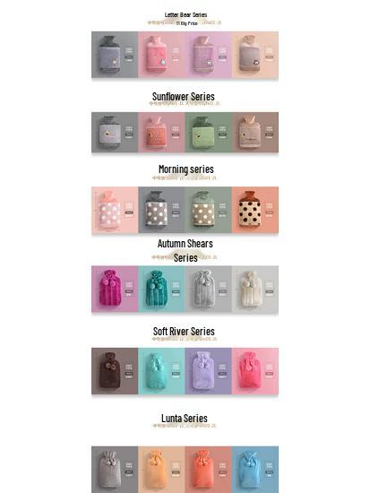 Cartoon Animal Plush Hot Water Bottle with Explosion-proof Liner - New Style for Students