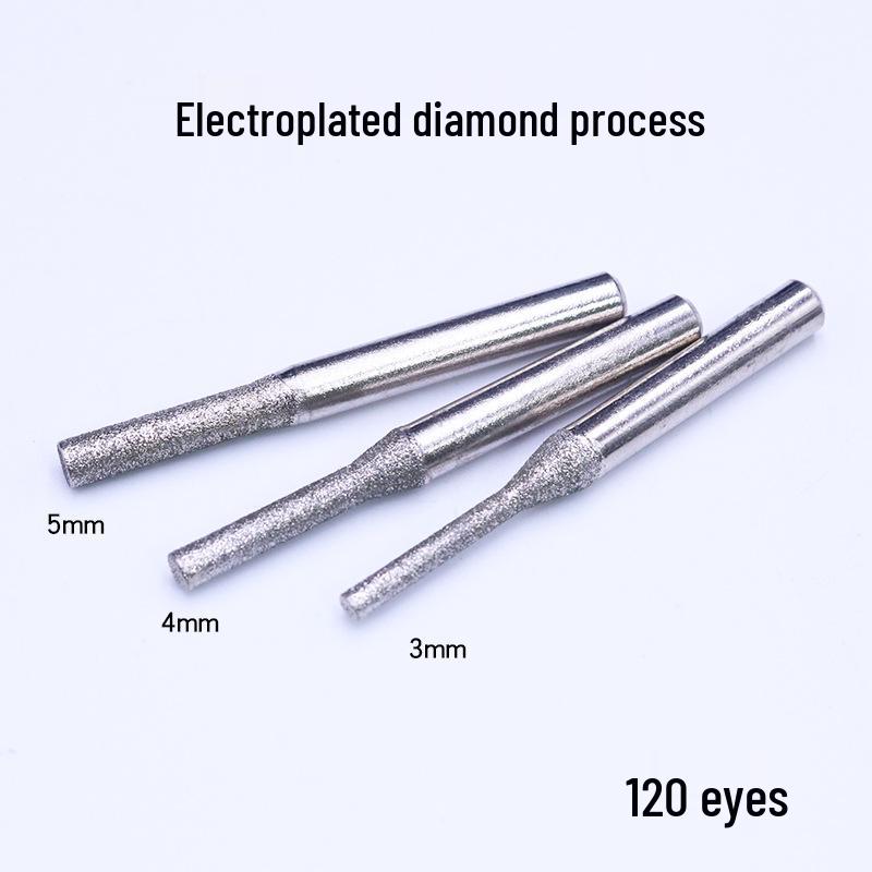 Fine Grit Diamond Grinding Head for Electric Drills - Ideal for Jade Polishing and Alloy Grinding