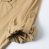 Women's Lyocell Tencel Polo Neck Shirt Midi Dress