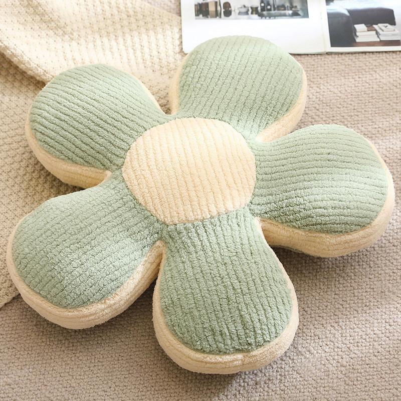 Cartoon Small Daisy Five-Petal Flower Pillow Plush Toy Petal Seat Cushion Girls Bedroom Tatami Futon Seat Cushion