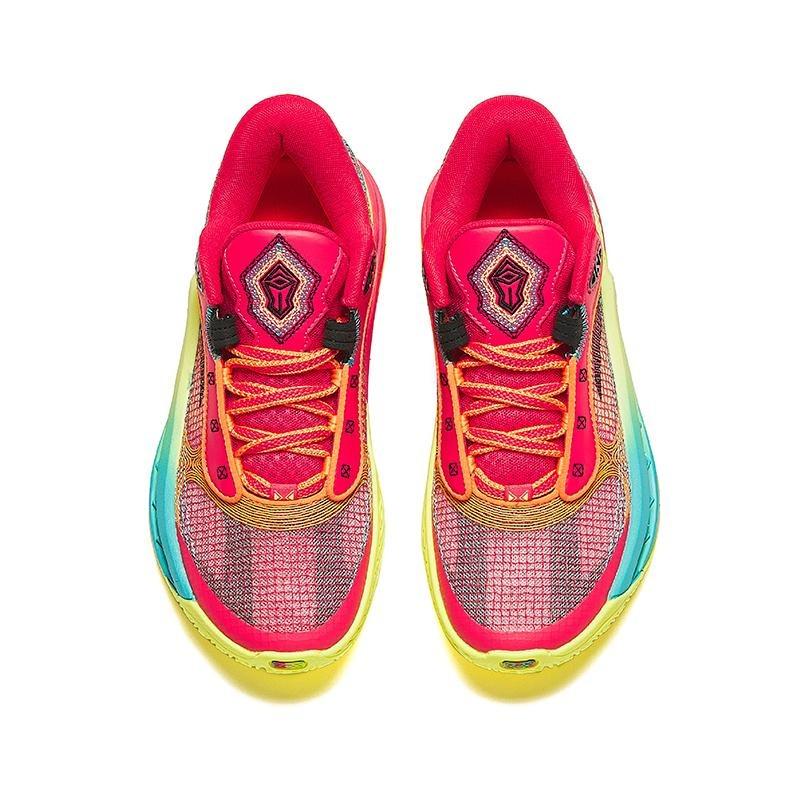 Anta Kuangchao 6 Women Low Top Basketball Shoes Red Yellow 122431106Q-1