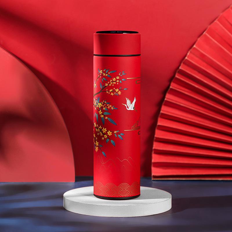 

Smart Thermos Ins Wind Stainless Steel Cups for Boys Girls Gift Insulated Cups 500 красный