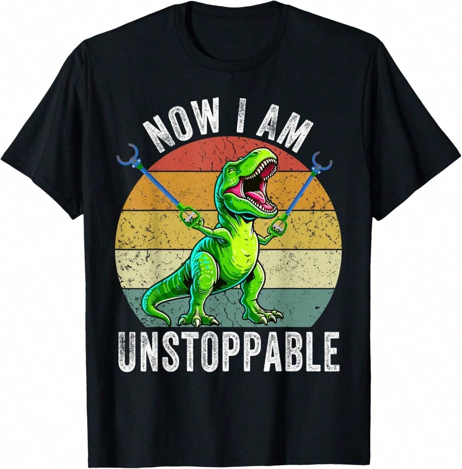 Funny Roaring T-Rex Dinosaur Meme Graphic Tees Men s T-Shirt S разноцветный