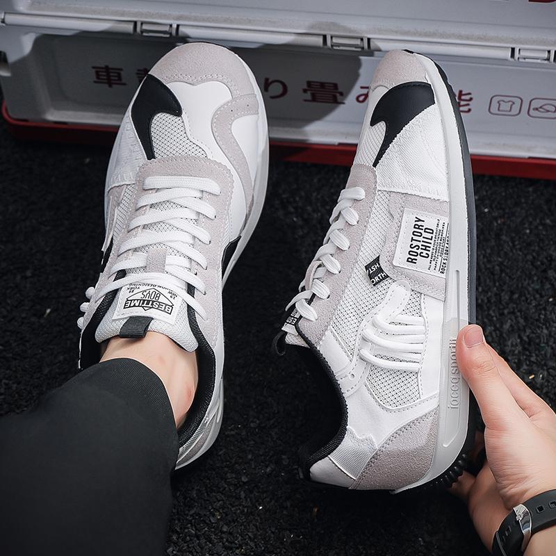 Casual Sports Shoes Men's All-match Wear-resistant Men's Shoes Fashion Sports Leisure Running Shoes Basketball Shoes Board Shoes Lace Up Sneakes