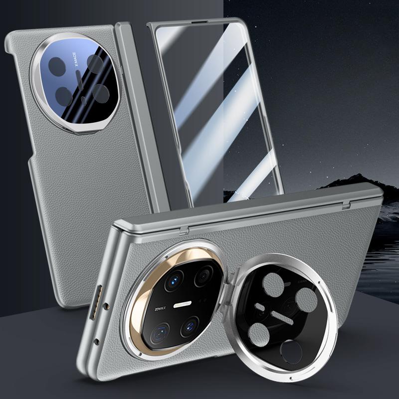 

Подходит для чехла для мобильного телефона Huawei MateX6, складной кронштейн для объектива, шарнир центрального вала, пружина, противоударный, простой кожаный чехол для бизнеса для мужчин Huawei Mate X6