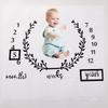 Creative Baby Milestone Photo Blanket – Posing Prop with Number Background for Photography