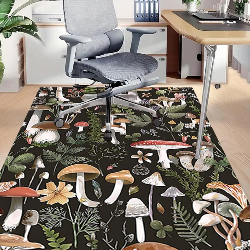 1PC Mushrooms Flowers Extra Large Non Slip Floor carpet, Office, family, bedroom Large Area Rug Indoor Rugs, Vibrant Colors