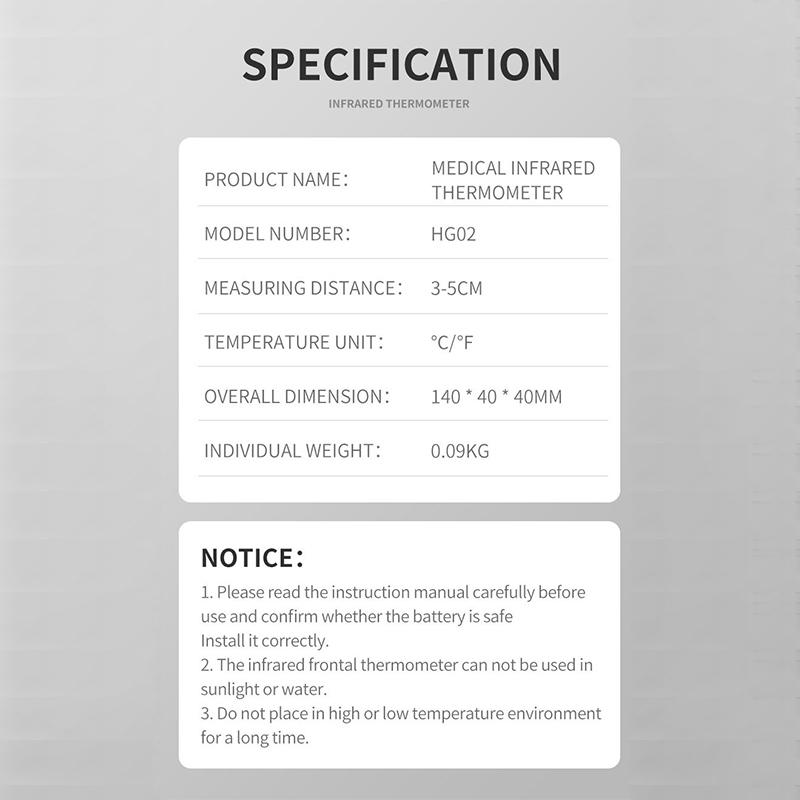 Non-Contact Digital Infrared Portable Multifunctional Handheld Pyrometer Lcd Display Screen Easy To Use