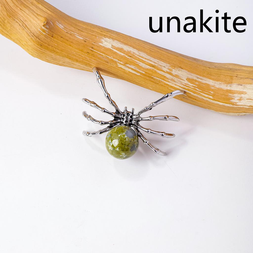 1 Stück Natürlicher Kristallkugel Spinnenornament Heimdekoration Kristallhandwerk Halloween Feiertagsgeschenk Partydekorationen Heilkristall
