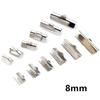 30pcs Stainless Steel Drop Extender Chain Pendant End Spacer Caps End Crimp Crod Bukle Tip Clasp DIY Jewelry Making Accessories