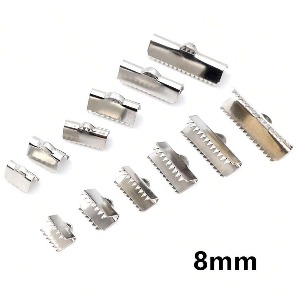 30pcs Stainless Steel Drop Extender Chain Pendant End Spacer Caps End Crimp Crod Bukle Tip Clasp DIY Jewelry Making Accessories