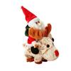 Animated Santa Riding Reindeer Toy Electric Musical Electric Xmas Ornament  Christmas