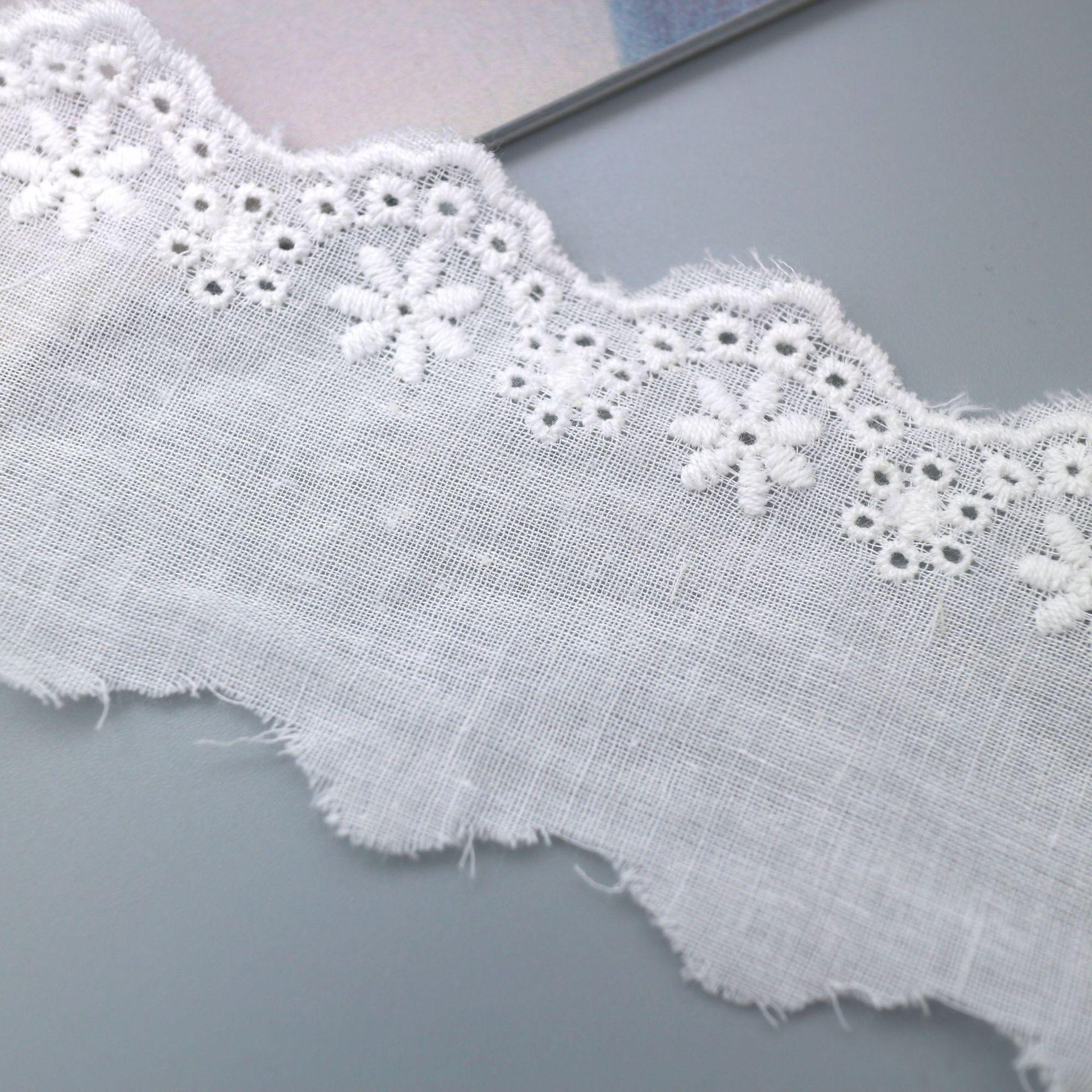 Cotton Embroidery Lace Embroidery, Lace Lace Accessories, Small Floral Embroidery Lace Women S Skirt Accessories OL2411