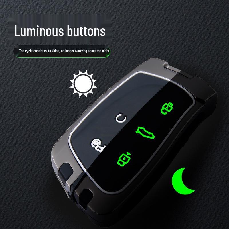 Suitable Metal Key Cover for 2022 Aeolus Dongfeng Haoji - Car Accessories & Shell Buckle