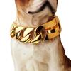 Titanium Golden Silver Cathrow Large Gold Chain Pet Collar Pet Supplies Dog Chain Dog Necklace