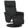 Massage Relax Chair Black Artificial Leather