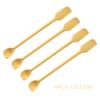 4Pcs Silicone Spatula Heat Resistant Long Handle Dual-Ended Scraper with Spoon Jam Spatulas Kitchen Gadget Kitchen Accessories