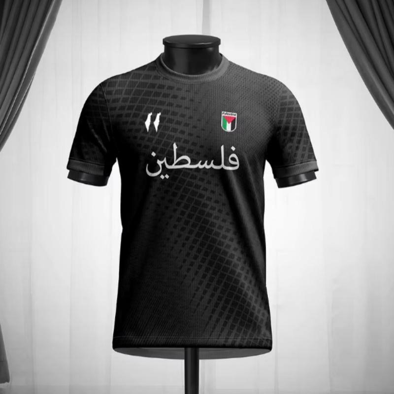 Mode Palästina Flagge Fußball T-Shirts Trend Sommer Kurzarm Nationalemblem 3D-gedruckte Sport-T-Shirts Lose Atmungsaktive Oberteile