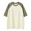 Pure Cotton Multicolored Heavy-duty Couple T-shirt with Shoulder Sleeves for Short-sleeved Women