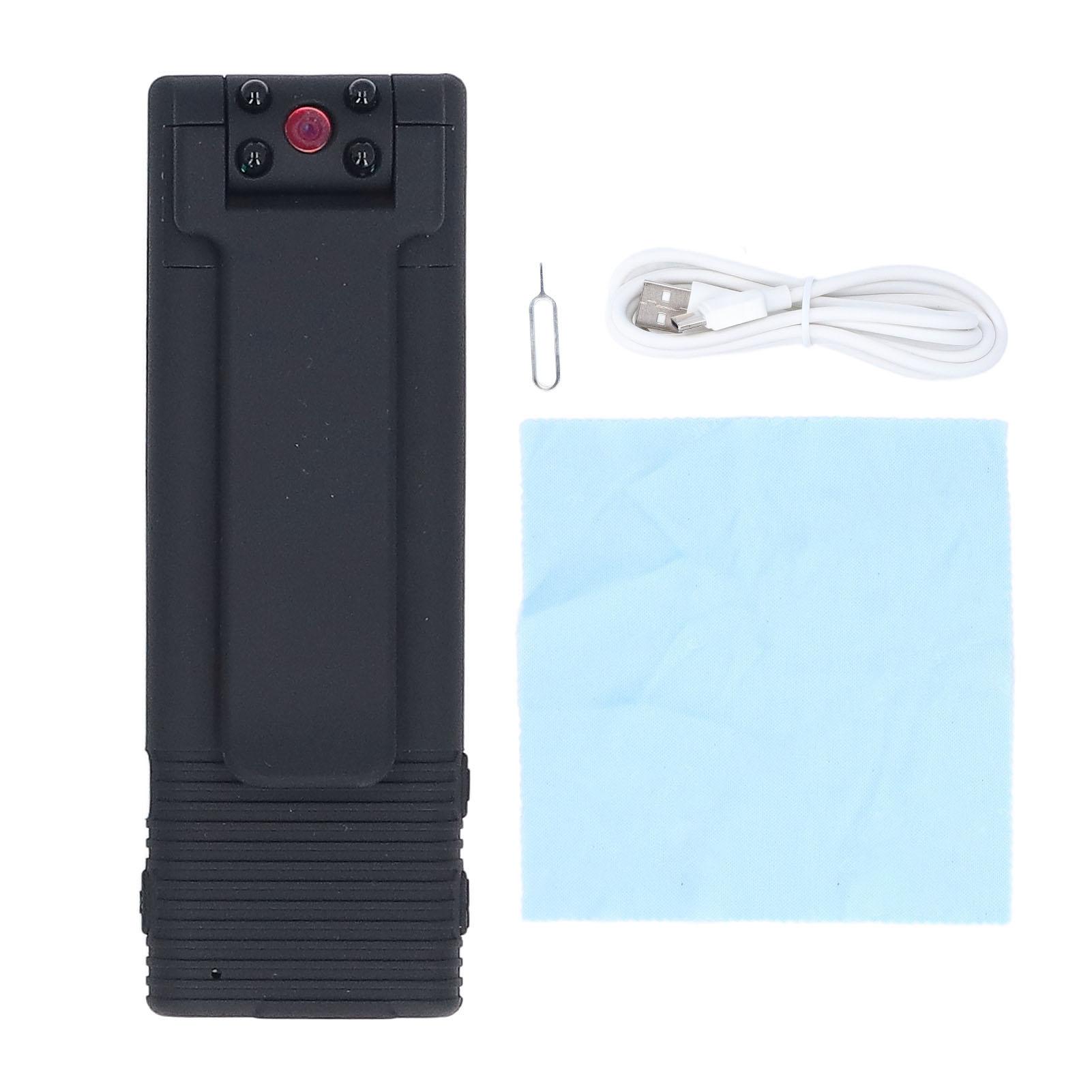 

Magnetic Back Clip Camera 1080P Night Vision 180 degrees Rotating Wide Angle Body Wearable Camera for Law