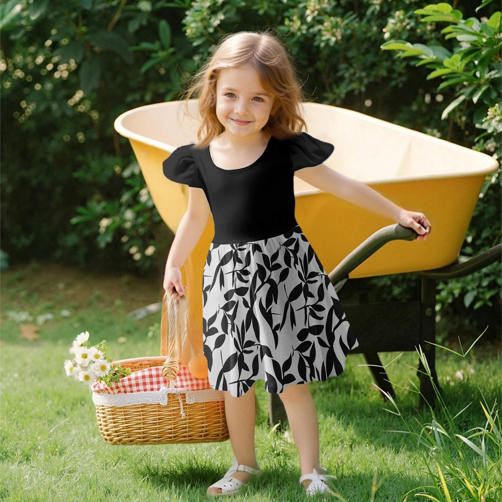 

Девочки Платье с рукавами для малышей Платья Повседневные платья для вечеринок и школ Одежда для девочек 110