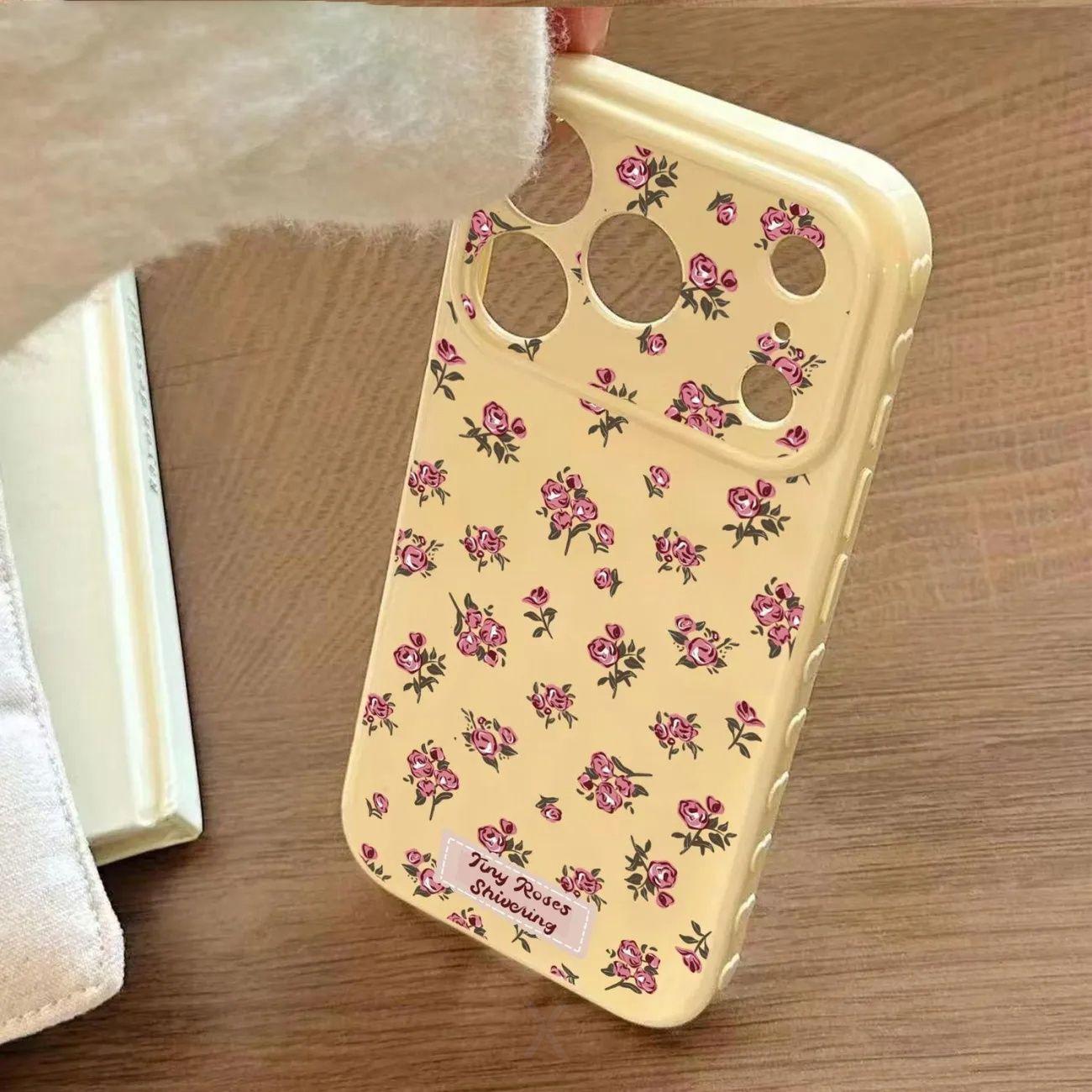 

Rose Heart Label Soft Case for Apple 11-17 Pro Max Apple 15 Plus