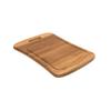 Large Curved Bamboo Cutting Board Ultra Thick Durable Reversible Food Safe SGS Certified Anti Warp with Handle Drip Edge Kitchen