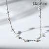 14Kgf Pearl Lovely Layered Necklace 92.5 Silver