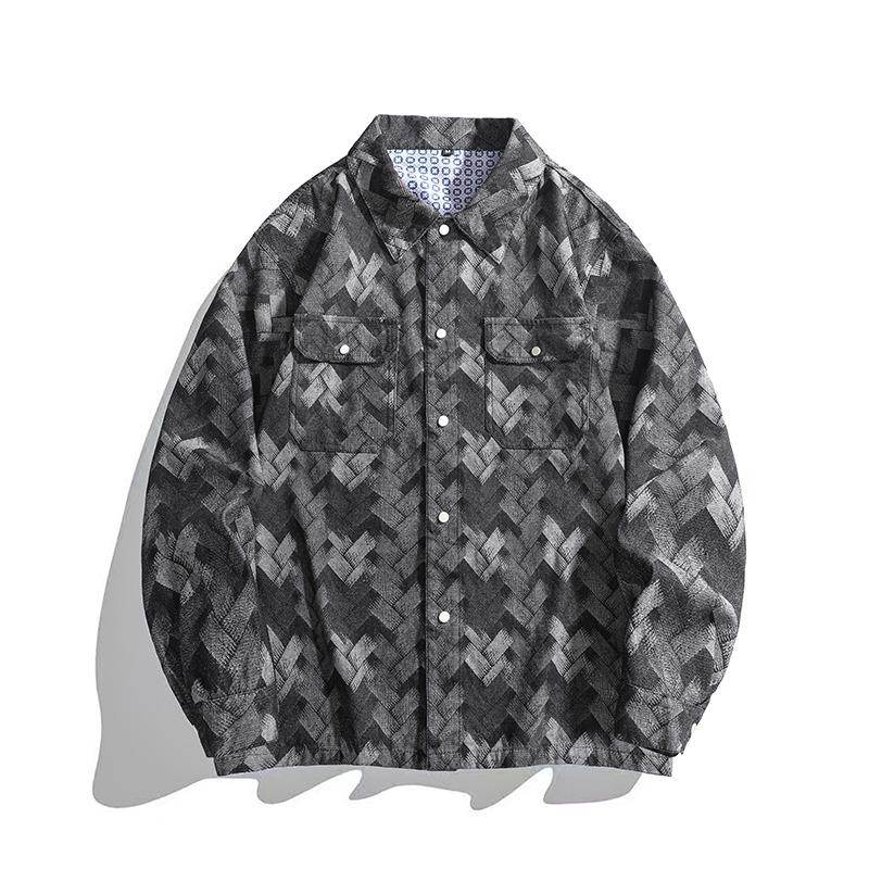 Denim Jacket Men's Autumn and Winter Retro Workwear Casual  Ins Trendy Brand Versatile Lapel Top