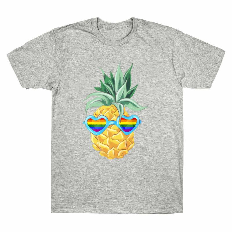 Unisexs Pineapple Cotton Funny Pineapple Tshirt Sunglasses Tshirt