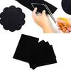 10pcs Self adhesive Black Jewelry Box Lint Lining Sticky Flocked Cloth Accessory