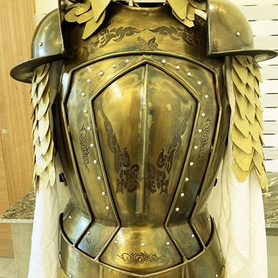 LARP-Kostüm „Krieger der Königsgarde aus dem 15. Jahrhundert“ (Halbrüstung, Ritteranzug, Königsmörder Jaime Lannister) – Halloween-Kostüm