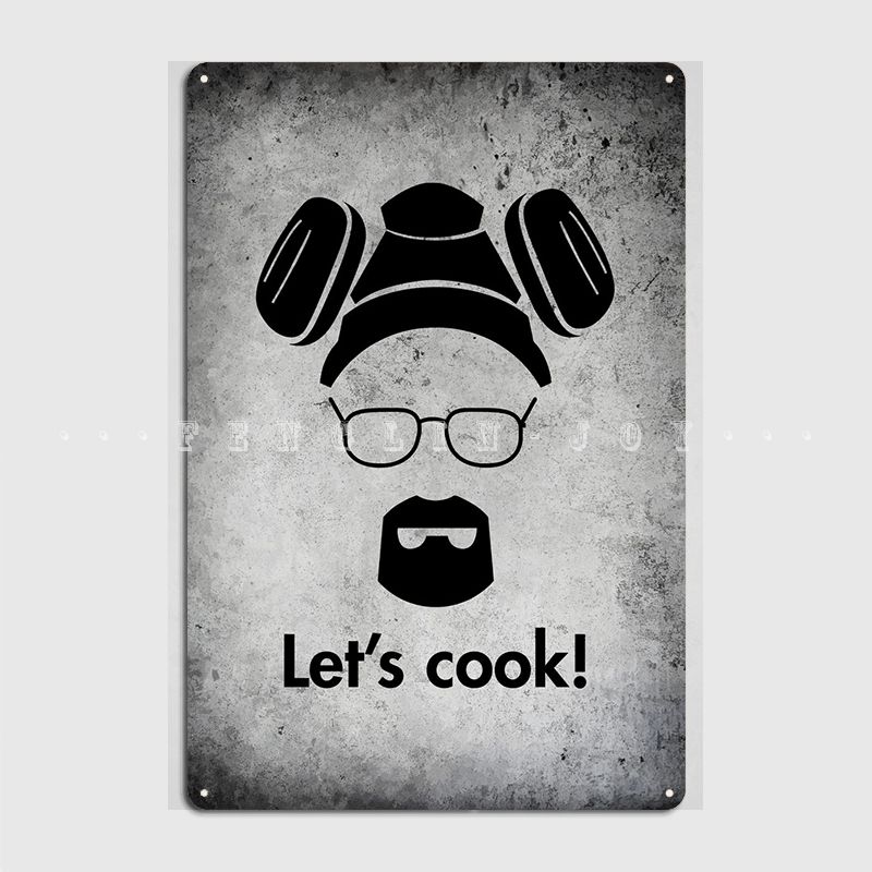 

Lets Cook Metal Sign Club Home Pub Garage Printing Wall Decor Tin Sign Poster 20x30cm（7.8x11.8inch）