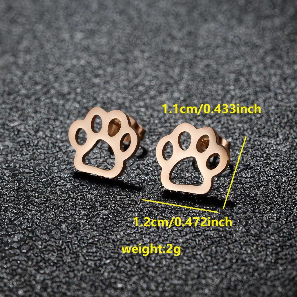 Niszowe Kolczyki Sztyfty ze Stali Nierdzewnej dla Kobiet – Design Żurawia Origami i Renifera, Kolekcja Mody 2025