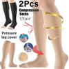 Compression Stocking Care Leg Support Ankle Elastic Open Toe Compression Socks Men Women for Running Athletic Cycling