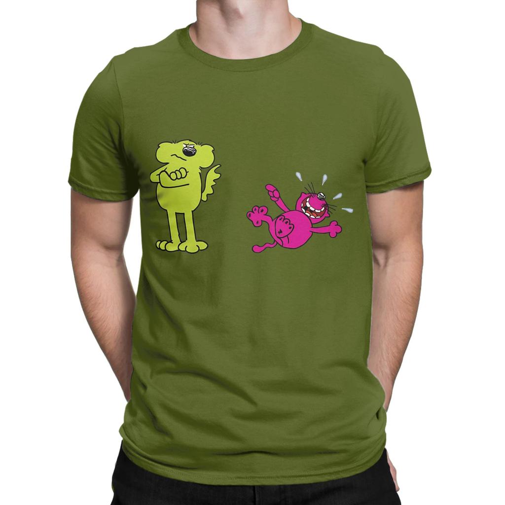 Roobarb and cCustard Dog and from Childrens TV Essential Funny 100 Cotton TShirt Roobarb and cCustard Tees Tops For Unisex