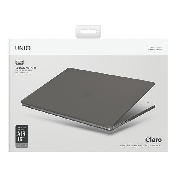 Pokrowiec do MacBook Air 15" UNIQ Claro Przezroczysty Szary