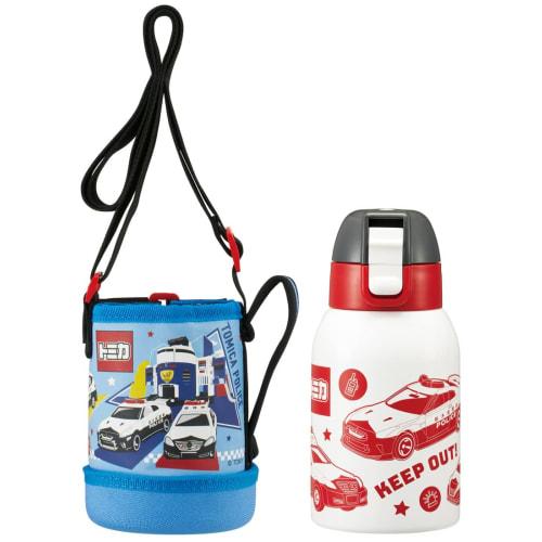 Skater Tomica Water Bottle, 400ml, for Children, with Cover, KSTCH4-A
