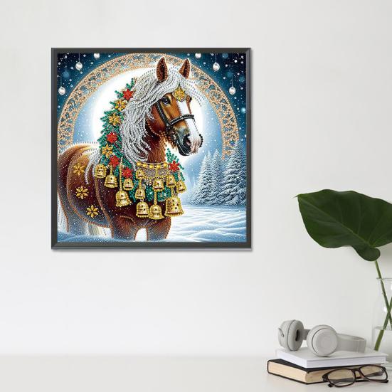 Kit Pittura Strass Tela Impermeabile Forma Irregolare Kit Arte Strass Fai da Te Attività Pittorica Terapeutica per Adulti Decorazione Casa Regalo 30x30cm