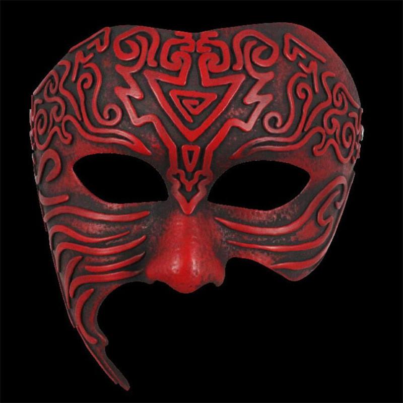 Pattern Ancient Geometric Resin Mask Role Playing For Christmas Halloween And