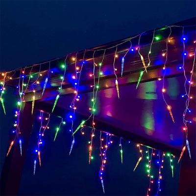 5m-36M LED Curtain Icicle String Lights Christmas Decoration Garland 8 Modes Festoon Waterfall Outdoor Eaves Garden Street Decor